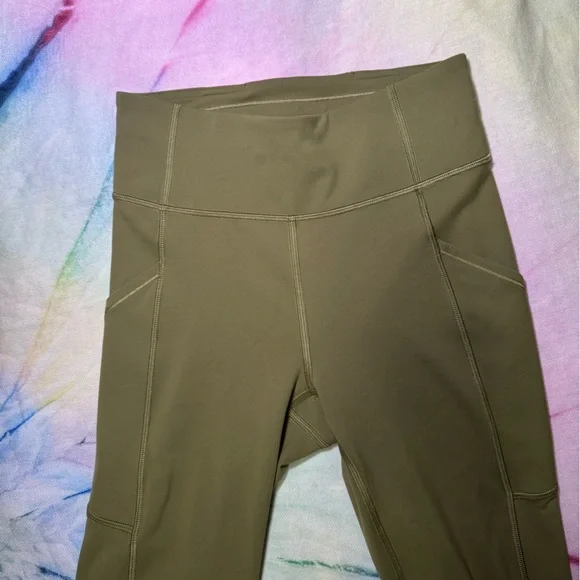 Lululemon Invigorate High-Rise Tight 25" Bronze Green - Picture 2 of 5